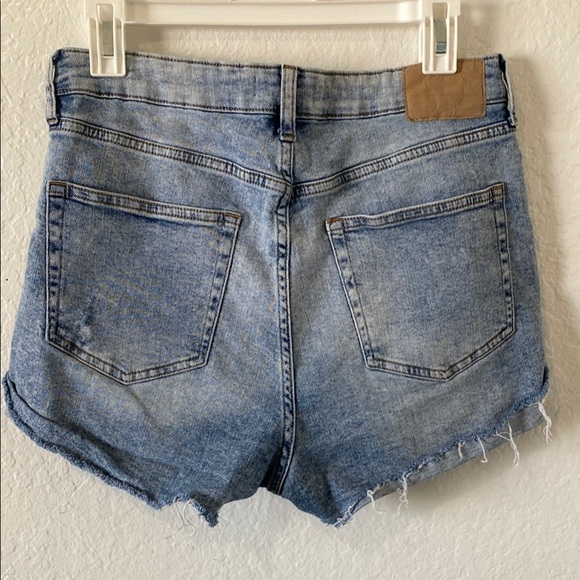Denim Distressed Women's Shorts - Picture 2 of 3
